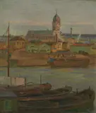 Will Ashton, Paris, Gare de Lyon, oil on canvas laid on board