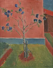 Sali Herman, Tree in the Garden, 1941, oil on board