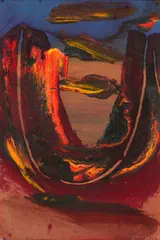 Peter Upward, Abstract, 1959, oil on board