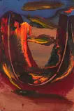 Peter Upward, Abstract, 1959, oil on board