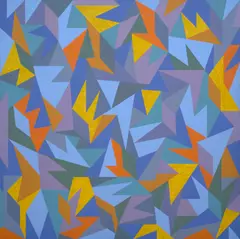 Lesley Dumbrell, Gamboge, 1987, Liquitex on canvas