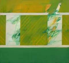 William Delafield Cook, Green Cage No. 2, 1969, oil on canvas