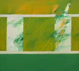 William Delafield Cook, Green Cage No. 2, 1969, oil on canvas
