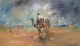 Hugh Sawrey, Lasseter's Last Ride, 1965, oil on board
