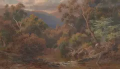 Charles Rolando, Winding River, Yarra, oil on canvas