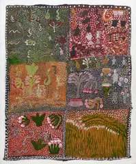 Willie Kuribi Gudipi, Untitled, c.1992, synthetic polymer paint on canvas laid on canvas