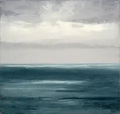 Philip Wolfhagen, Bass Strait Study No.7, 2002, oil and beeswax on linen