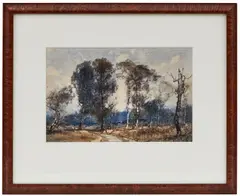 Dreamy Day by Thomas Balfour Garrett, monotype on paper, sold Feb 2023