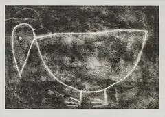 Michael Leunig, Bird, 1991, lithograph, ed. 27/40