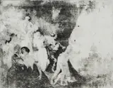 Moonlight's Piper by Norman Lindsay, 1925, etching, second state, sold Feb 2023