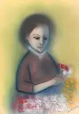 Robert Dickerson, (Woman with Roses), c.1978, pastel on paper