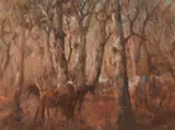 Hugh Sawrey, In the Channels of the Paroo, oil on canvas
