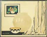 Hall Thorpe, (Interior Still Life), woodblock print