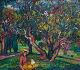 John Rigby, Coral Tree Park, 1976, oil on canvas