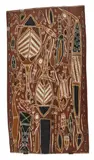 Johnny Bulunbulun, Arafura Swamp, c.1985, earth pigments on bark