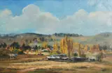 Kasey Sealy, Autumn Armidale, c.1994, oil on board