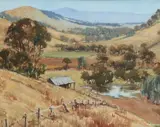 Frank Spears, Valley Farm (Near Camden), oil on board