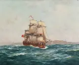 John Charles Allcot, H.M.S Endeavour off NSW Coast