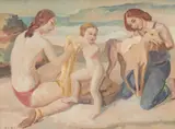 Arthur Murch, Family Group, c.1950, oil on board