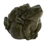 Barbara Tribe, Toads Mating, 1973, bronze with green patina