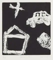 Laurel's Car by Elisabeth Cummings, etching, ed. 6/15, sold Nov 2022