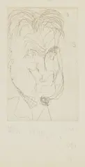 RK at 70 by John Olsen, 1978, etching, edition 34/50, sold Nov 2022