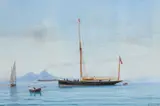 Antonio de Simone the Elder, Golfo di Napoli, 1881, gouache on paper