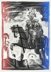 Juan Davila, Verdeja, 1996, screenprint, ed. P/P I/II