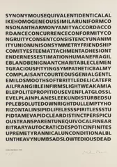 Mike Parr, Blind Obedience (White), 1998, screenprint, ed. P/P