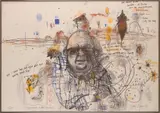 John Olsen, Drysdale and the Desert, 1981, lithograph, ed. 21/200