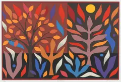 Autumn by John Coburn, 1988, screenprint, ed. 22/99, sold Nov 2022