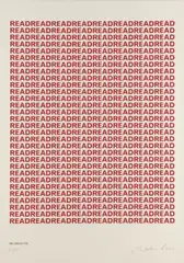 Mike Parr, Red Dread, 1970, screenprint, ed. P/P