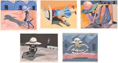Charles Blackman, Blackman Schoolgirls, complete suite of screenprints (5), ed. 25/75