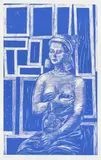Juan Davila, Carmen Gallardo (Blue), 2005, screenprint, ed. P/P I/III