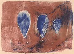 Judy Watson, Blue Pools, 1996, lithograph, ed. 5/20