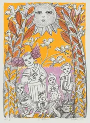 Mirka Mora, Á Preshil, 1996, lithograph, ed. A/P 3/5
