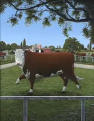 Michael McWilliams, Winston Showing Off In America, 2005, synthetic polymer paint on board