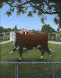 Michael McWilliams, Winston Showing Off In America, 2005, synthetic polymer paint on board