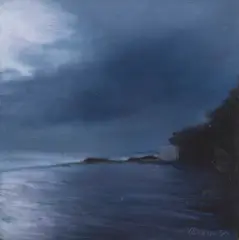 Martine Emdur, Sapphire Study, 1999, synthetic polymer paint on board