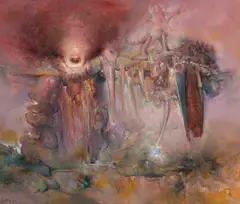 James Gleeson, An Active Barrier, 2005, oil on linen