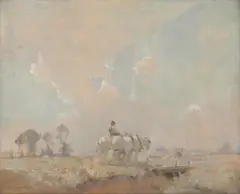 William Beckwith McInnes, Team at Rest, 1917, oil on canvas