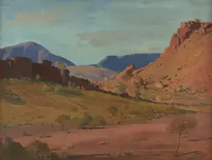 William Dargie, The Valley of the Great Wall, oil on canvas