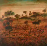 Pro Hart, Study for Polo Players