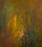 David Boyd, Europa in the Forest Glade, oil on canvas