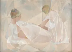 Untitled by Dorothy Braund, 1969, oil on board, sold Oct 2022