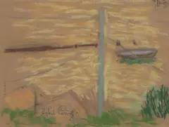 Sybil Craig, Jetty, pastel on paper