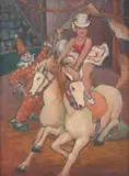 Dorothea Francis, The Circus, oil on canvas on board