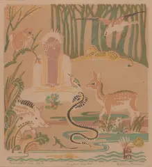Ethleen Palmer, At Peace that Eve..., 1949, screenprint, edition of 15