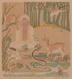 Ethleen Palmer, At Peace that Eve..., 1949, screenprint, edition of 15