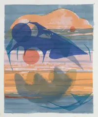 Barbara Brash, Sea Fringe, 1963, screenprint on Japanese paper, edition of 40